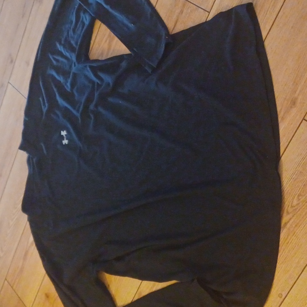 Under Armour Mens LS Black Shirt  Anti- Odor Wicking GUC XL